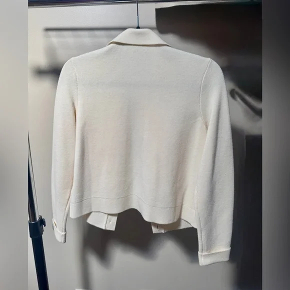 Sezane Betty Cardigan Ecru - Picture 2 of 6